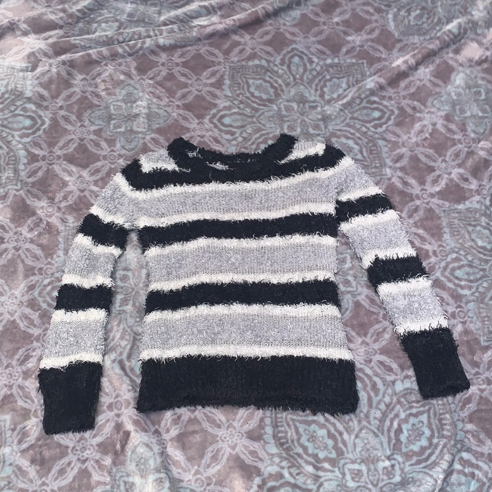 Girls Medium striped sweater